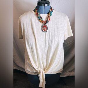 Simple Tie Knot Blouse